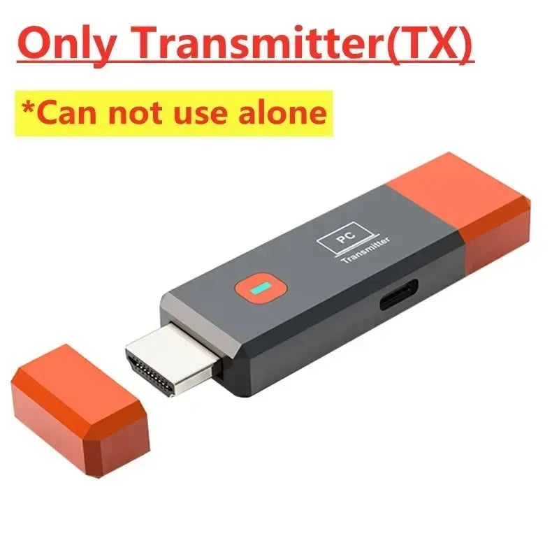 Wireless HDMI Video Transmitter and Receiver Extender 4K 1080P 50M TV Stick Dongle Adapter For PC Camera Laptop To Projector TV