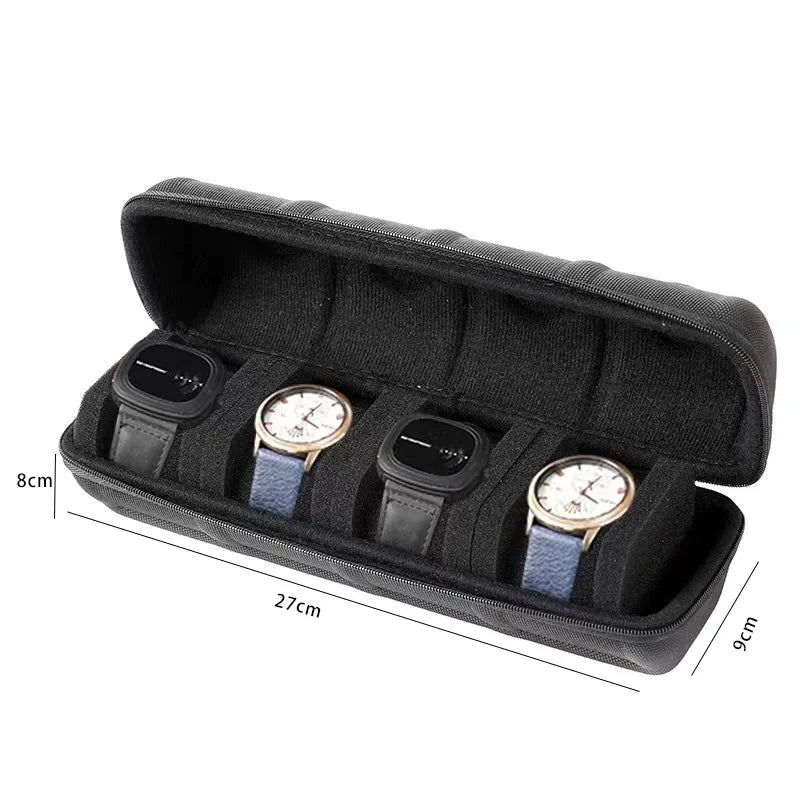 Watch Box Organizer for Men or Women,Watch Travel Case Portable Storage Watch Display Holder for Wristwatches and Smart Watches