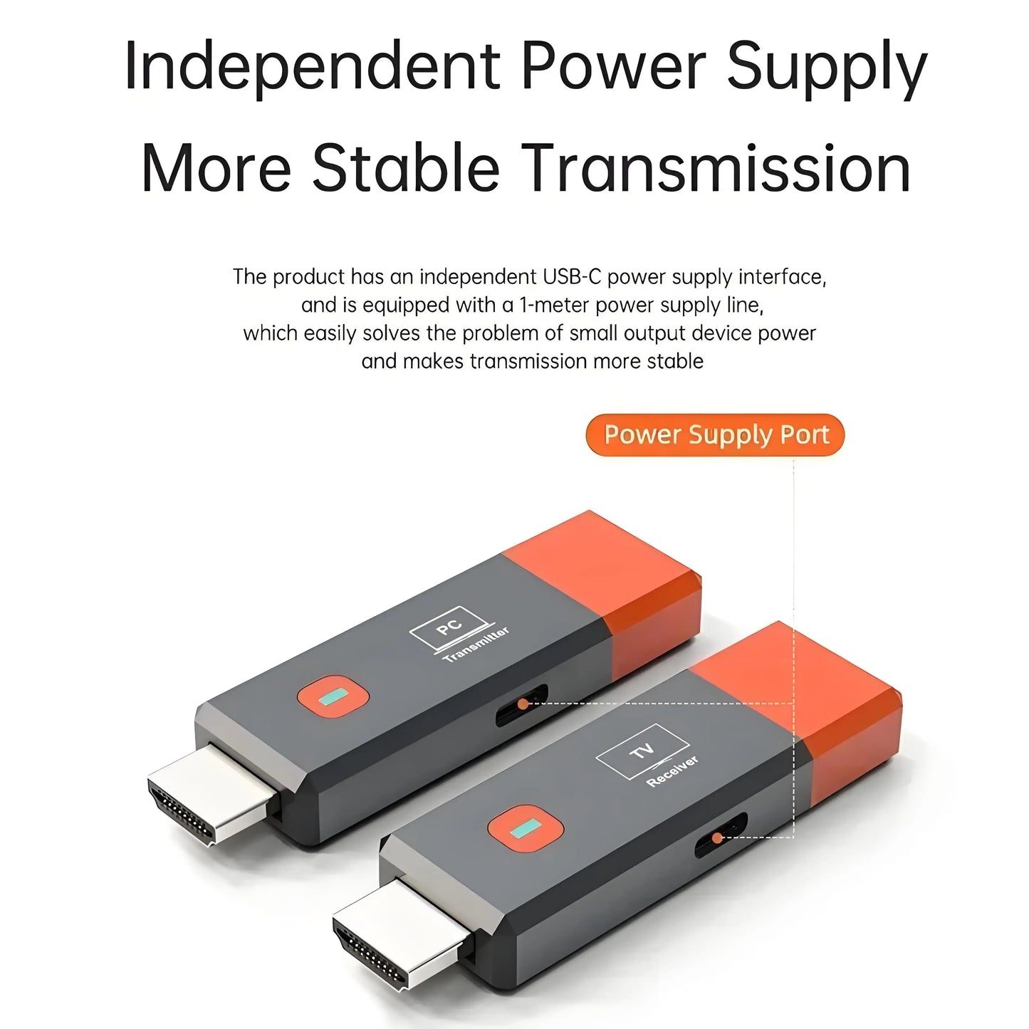 Wireless HDMI Video Transmitter and Receiver Extender 4K 1080P 50M TV Stick Dongle Adapter For PC Camera Laptop To Projector TV