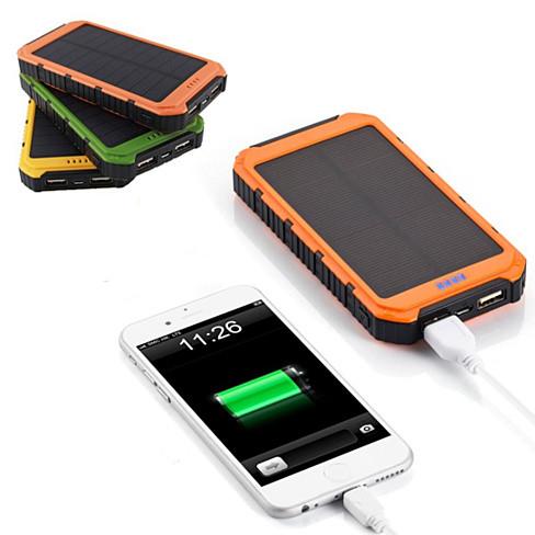 Solar Powered Dual USB Charging Bank
