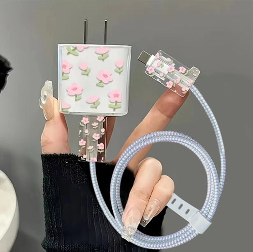 Clear Black Bow Charge Protective Case For iPhone 18W-20W US