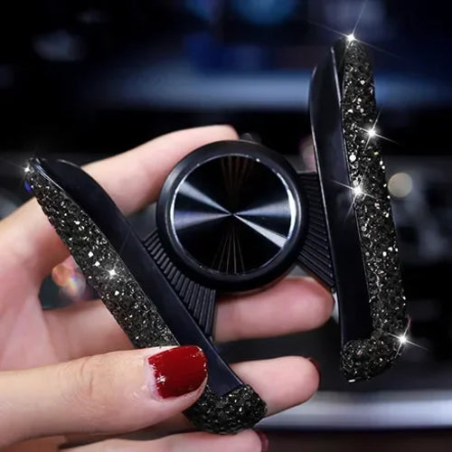 Car Phone Holder Diamond Crystal Car Air Vent Mount Clip Mobile Phone