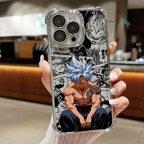 Dragon Ball Super Case for iPhone 16 Pro Max 11 12 14 15 Plus 17 Air