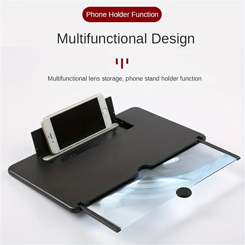 10/12 inch Folding Cell Phone Screen Magnifier Enlarged Mobile Phone