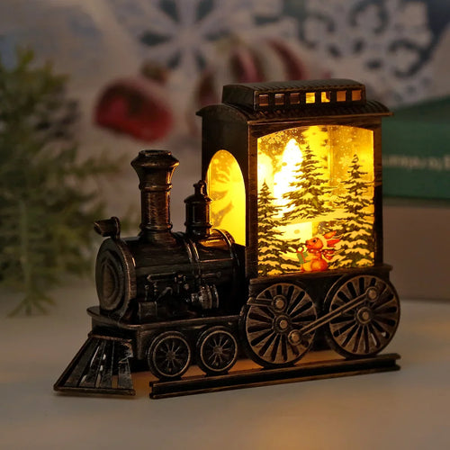 LED Night Light Vintage Train Christmas Battery Powered Indoor Outdoor