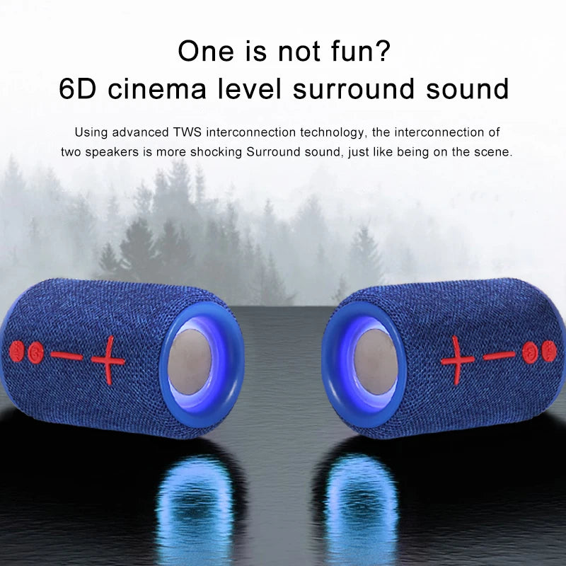 Rockmia EBS-033 5W Mini Fabric Mesh Speaker Bluetooth 5.0 Wireless