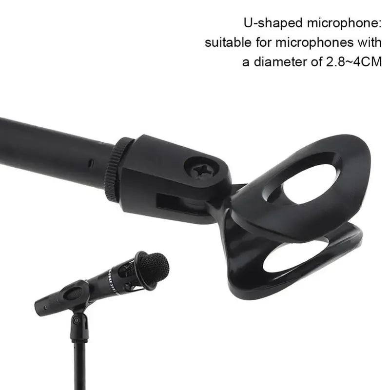 Tripod Boom Microphone Stand With Mic Clip Cell Phone And Microphone