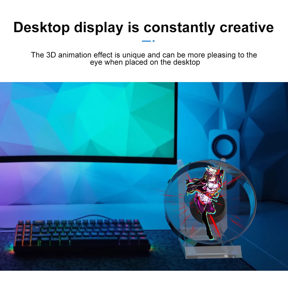 3D Hologram Fan Mini 3D Holographic Projector Advertising Display