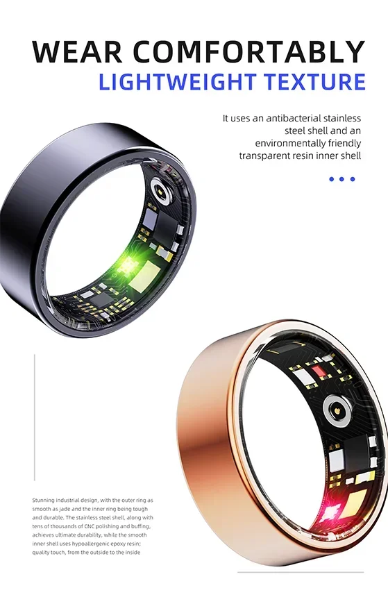 Zordai New R11M For Men SmartRing Heart Rate Health Sleep Monitoring