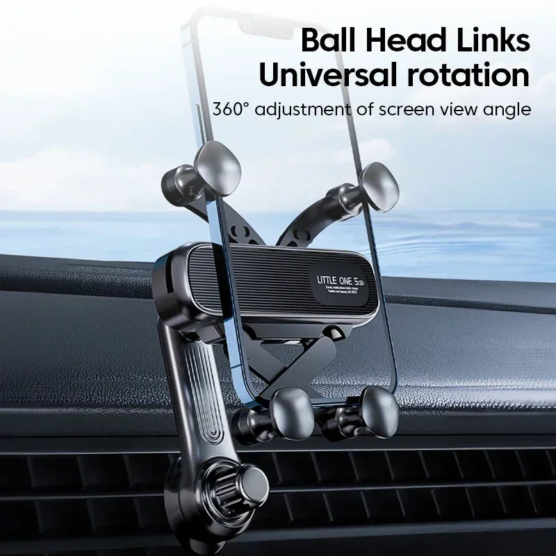 360° Rotation Gravity Car Phone Holder Air Vent Clip Navigation Stand