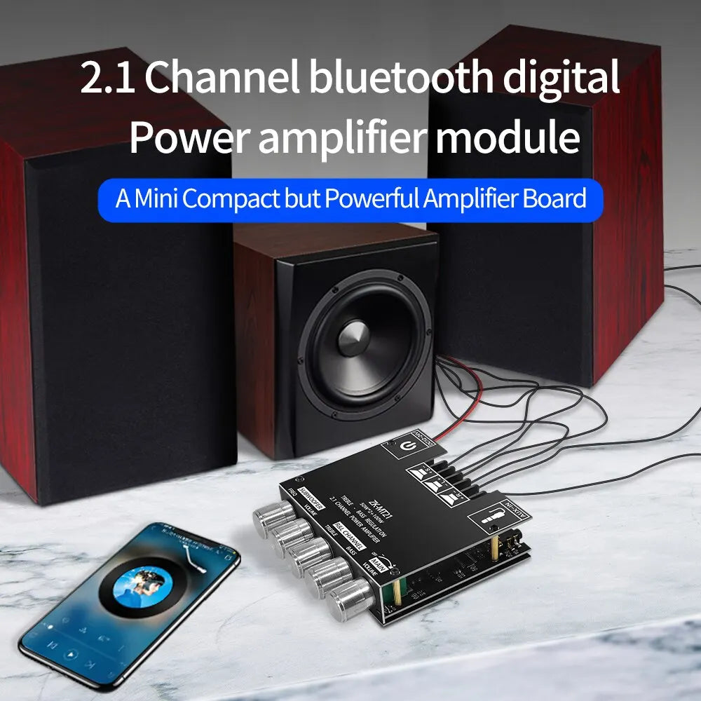 ZK-MT21 Channel Bluetooth 5.0 CS8673E 2.1 Subwoofer Amplifier Board