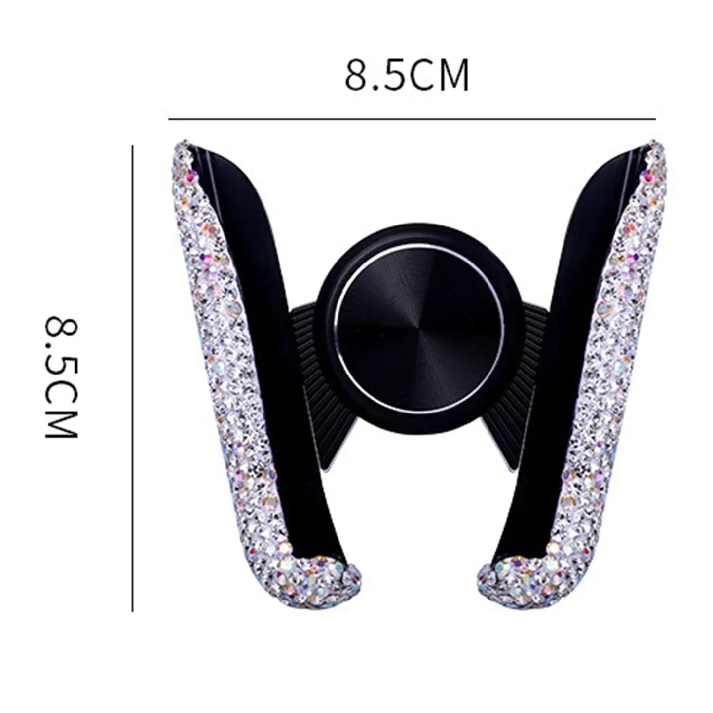 Car Phone Holder Diamond Crystal Car Air Vent Mount Clip Mobile Phone