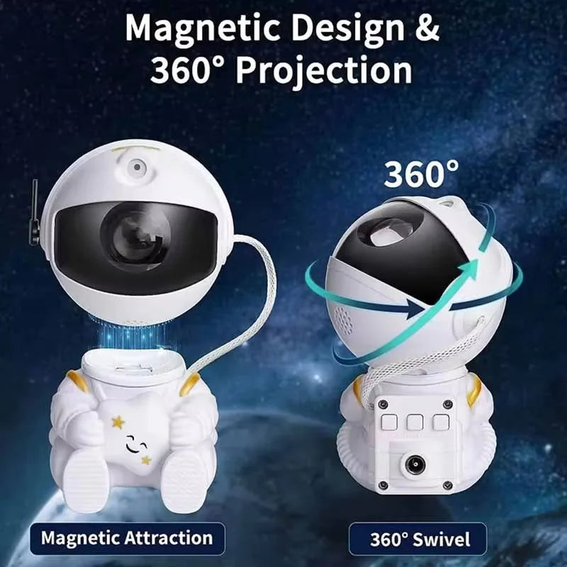 Creative Astronaut Star Projection Night Light 2025 New Colorful Star