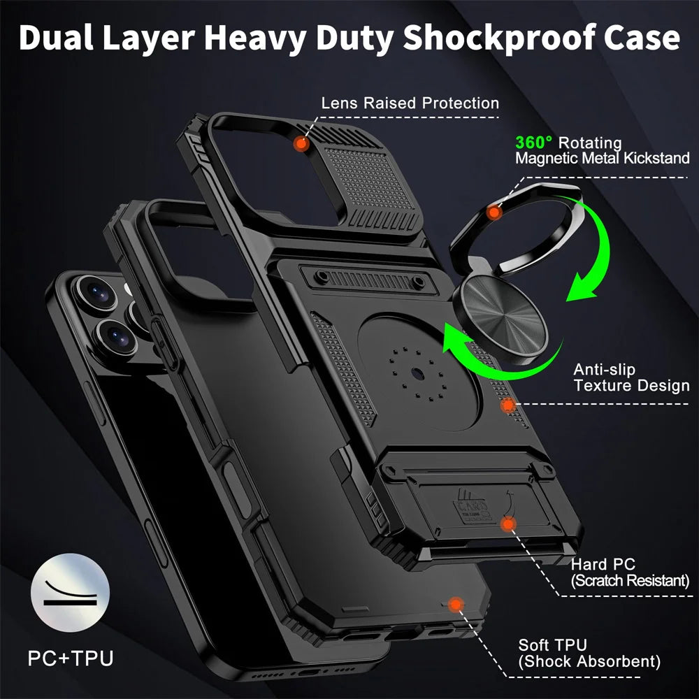 Case For iPhone 16 15 14 13 12 11 Pro Max XS XR 8 7 Plus Magnetic