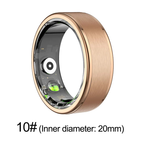 Smart Ring Military Grade Titanium Steel Shell Health Monitoring IP68