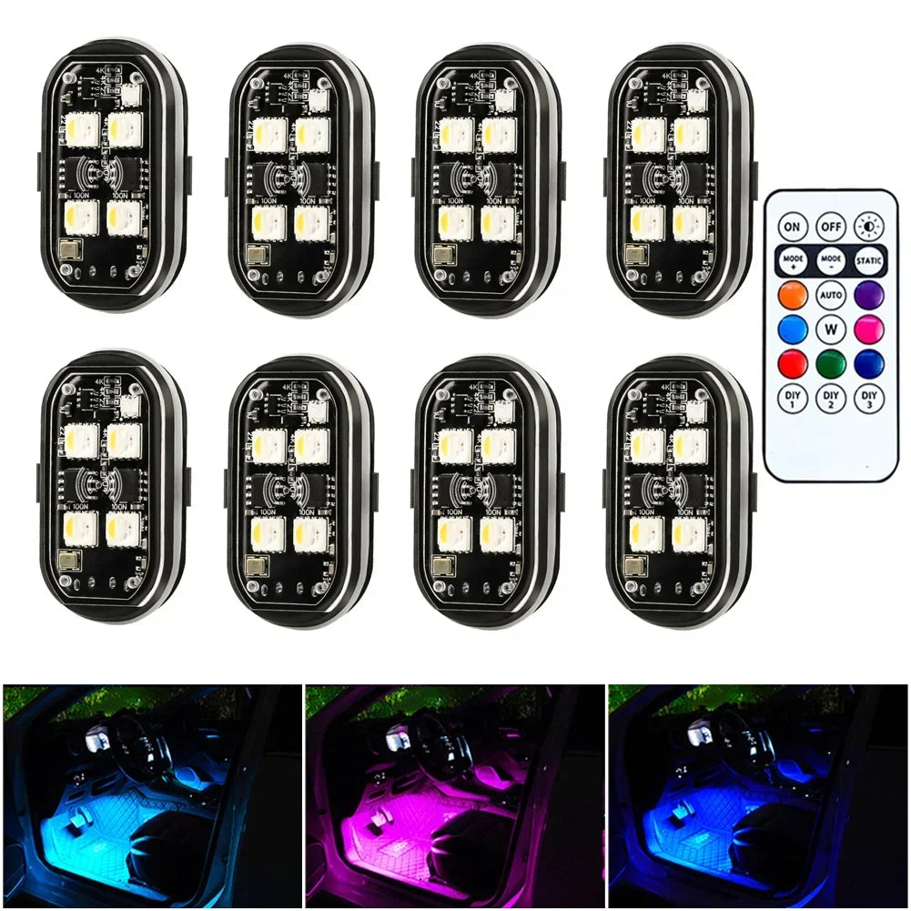 Rechargeable LED Remote Control Car Light