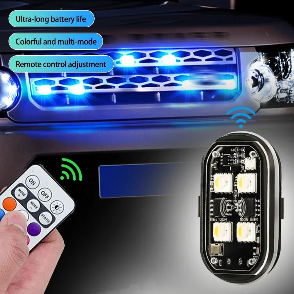 Rechargeable LED Remote Control Car Light