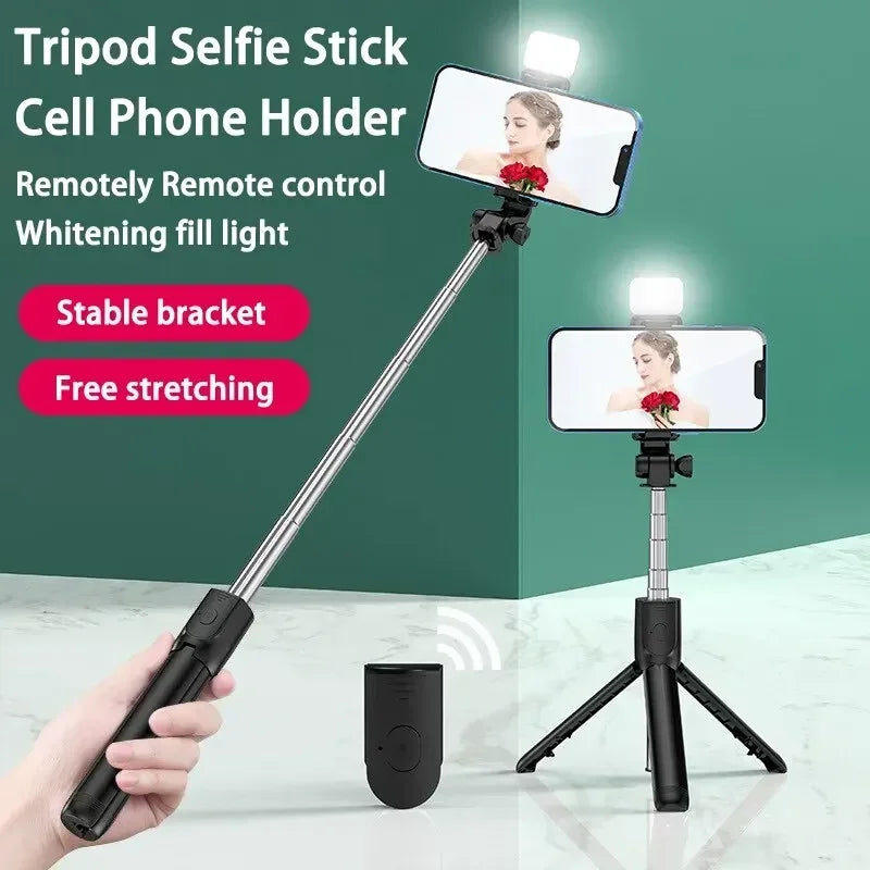 Selfie Stick Telescopic Travel Handheld Tripod Portable Phone Stand