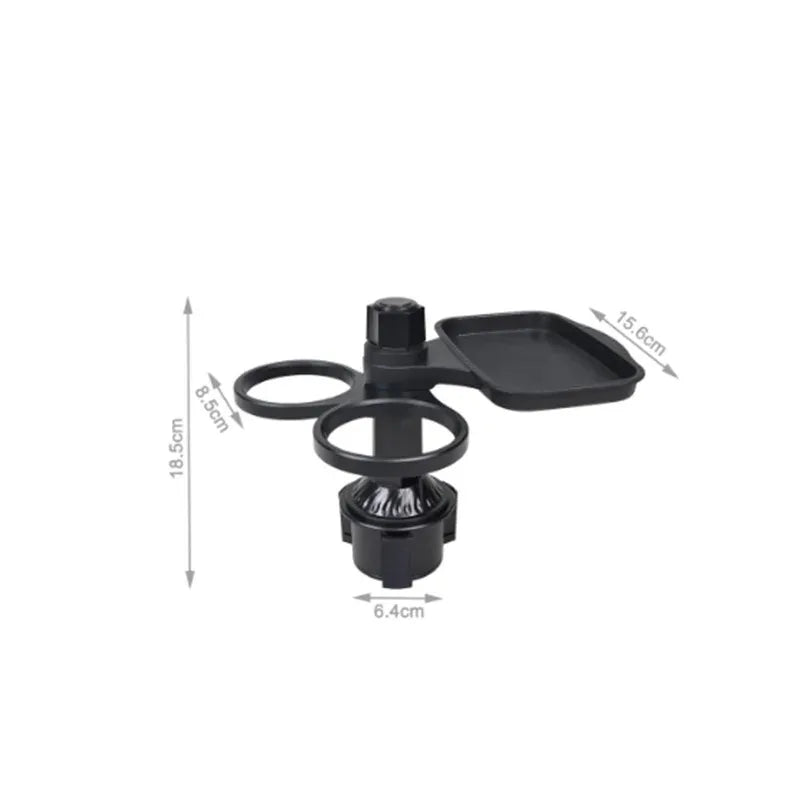 Multifunctional Adjustable 360 Rotation Dual Cup Holder Expander Snack