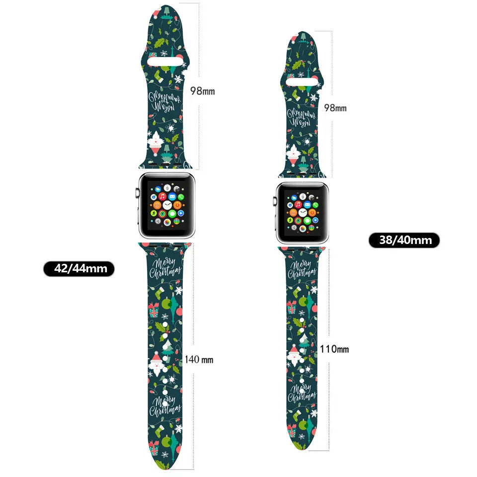 Christmas strap For Apple Watch band 45mm/41mm 44mm 40mm 49mm 42mm