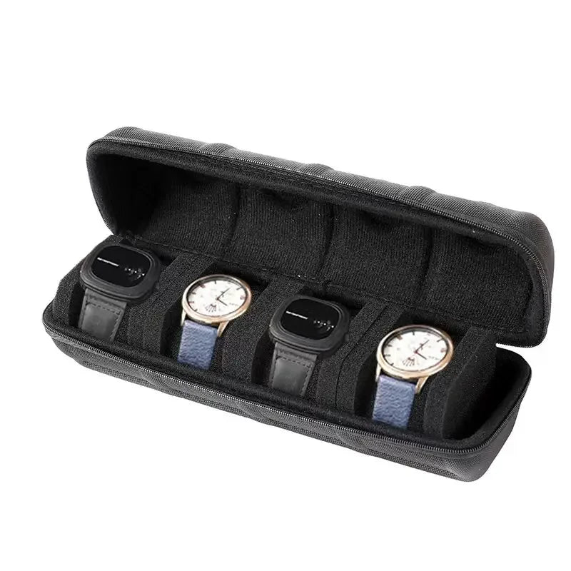 Watch Box Organizer for Men or Women,Watch Travel Case Portable Storage Watch Display Holder for Wristwatches and Smart Watches