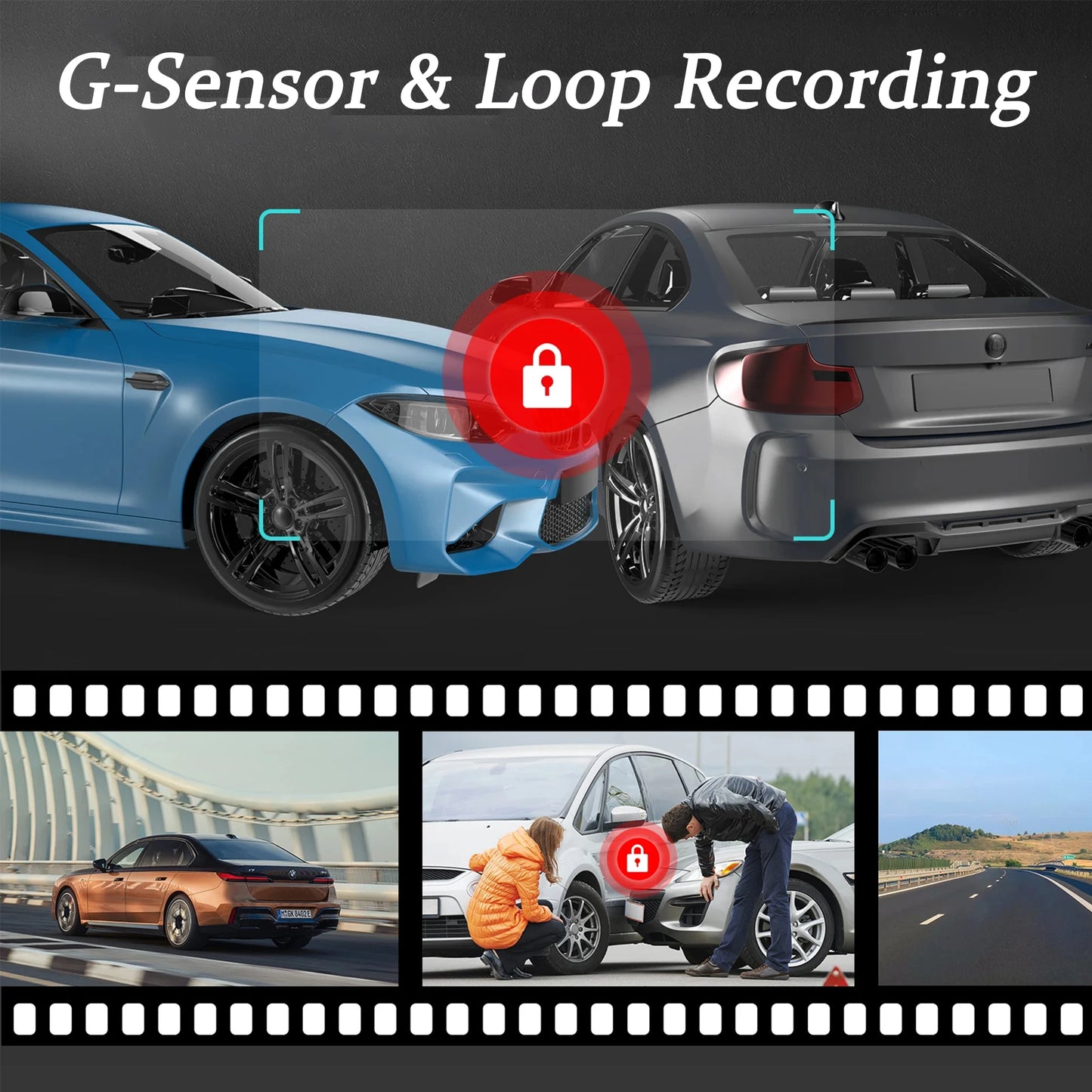 Dual Lens Car DVR FHD 1920*1080P Dash Camera Cabin Dashcam Vehicle Video Dash Cam Drive Recorder Interior Mini Dvrs Black Box