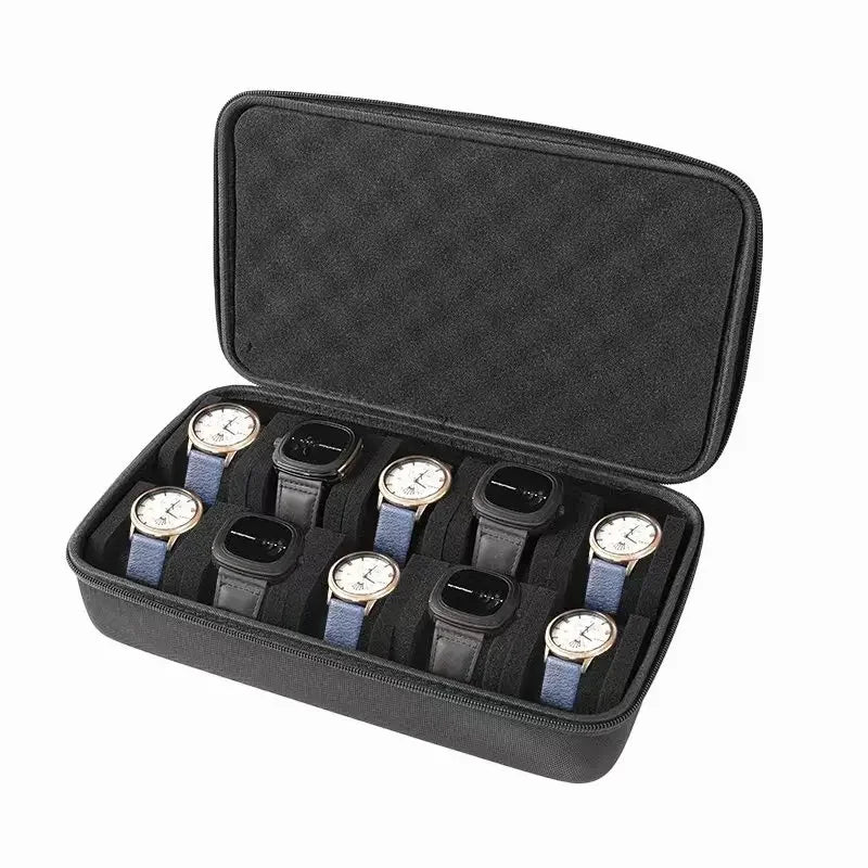 Watch Box Organizer for Men or Women,Watch Travel Case Portable Storage Watch Display Holder for Wristwatches and Smart Watches