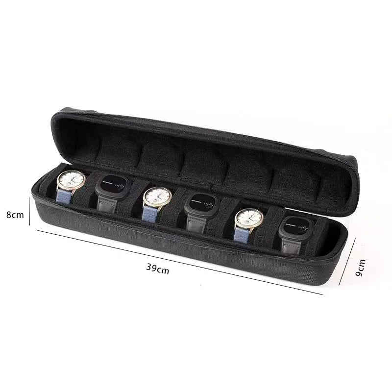 Watch Box Organizer for Men or Women,Watch Travel Case Portable Storage Watch Display Holder for Wristwatches and Smart Watches