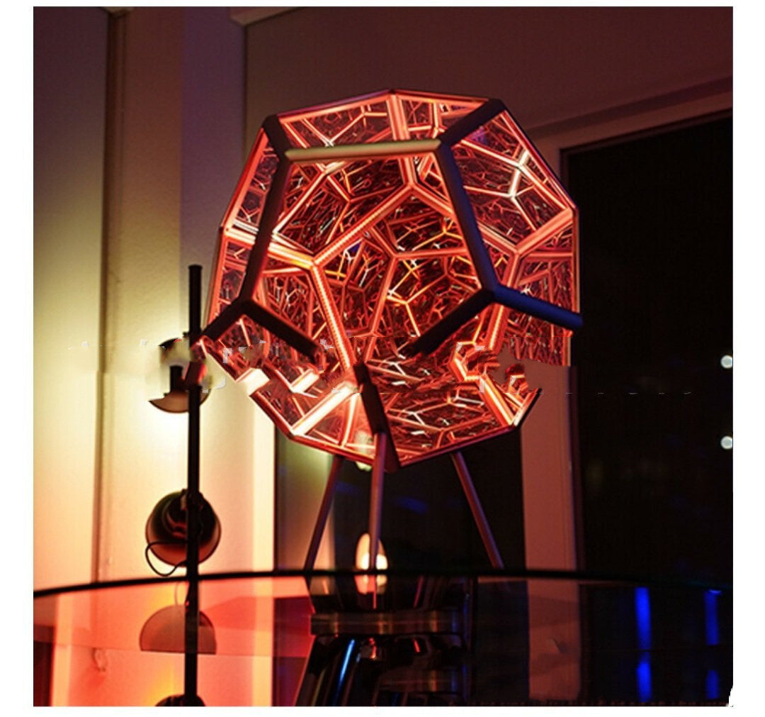 Dodecahedron Color Table Lamp