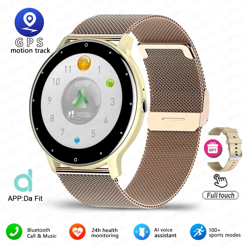 New Smart Watch Men Sports Fitness Watch Heart Rate Full Touch Screen Bluetooth Call 2025 New Ultra Light Smartwatch