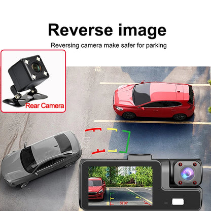 WIFI APP Control Car Dvr 2/3 Channel 1080P Dash Cam for Cars Front optional Rear View Recorder Video Car Camera Car Assecories