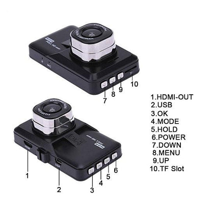 Black Box Dash Cam w/ 1080P G-Sensor Looping