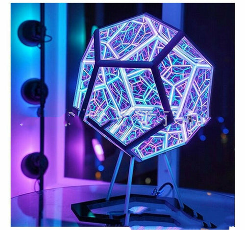 Dodecahedron Color Table Lamp