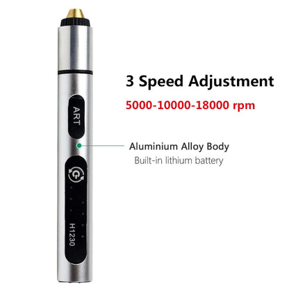 Mini Wireless Drill Electric Engraving Pen 3 Speed USB Cordless Drill