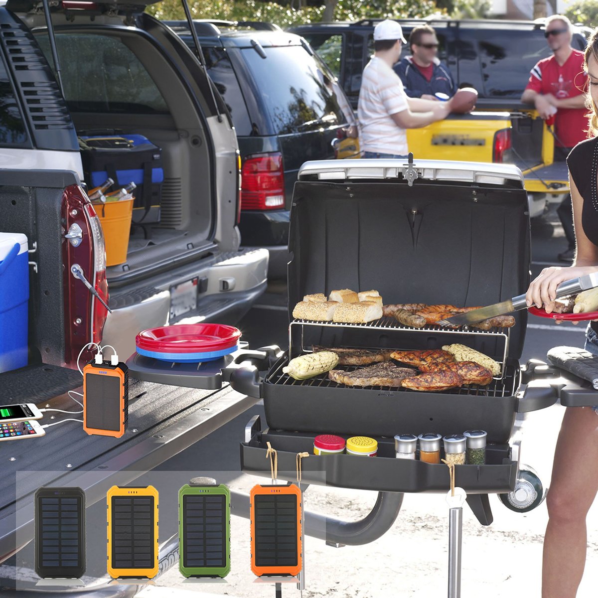 Solar Powered Dual USB Charging Bank