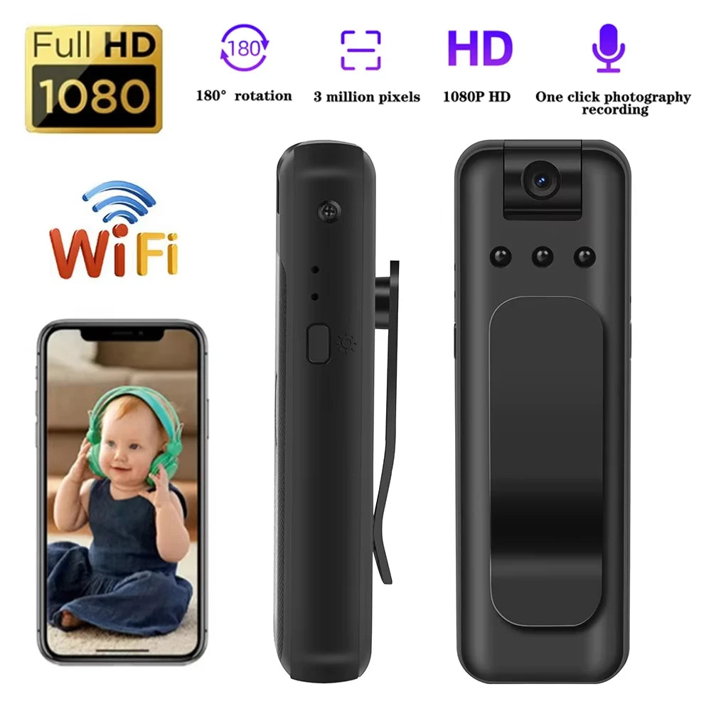 Mini Pocket WIFI Camera Infrared Night Vision Small Body Camera