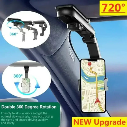 Adjustable Rotate Multifunctional Car Phone Holder Auto Rearview