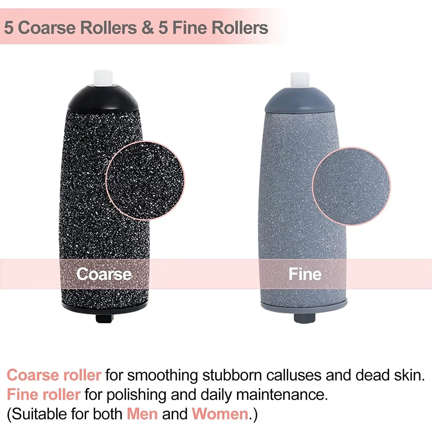 Rechargeable Electric Foot File 1+10 Set Callus Remover Machine