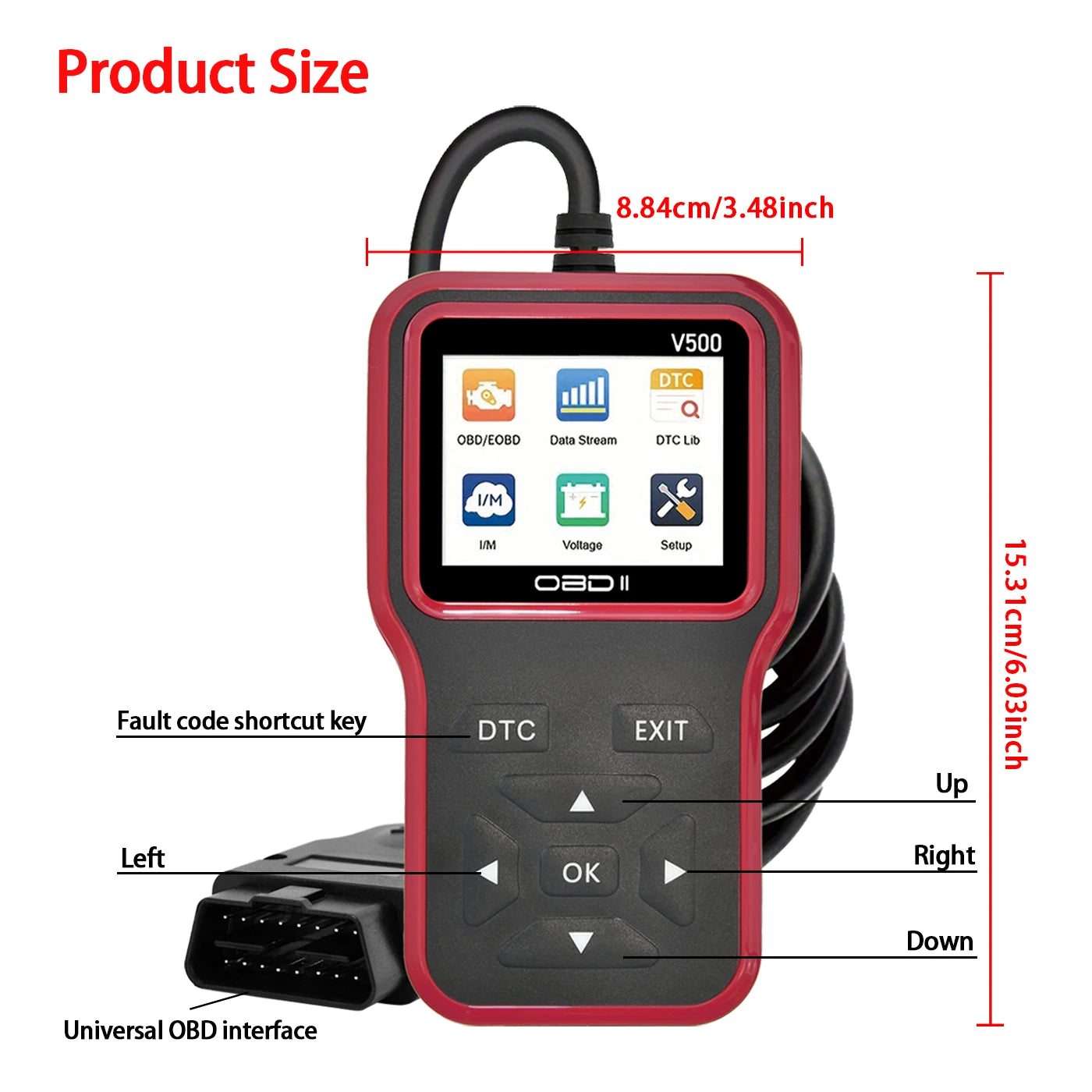 2025 Latest Obd2 Scanner Diagnostic Tool - Complete Engine Code Reader