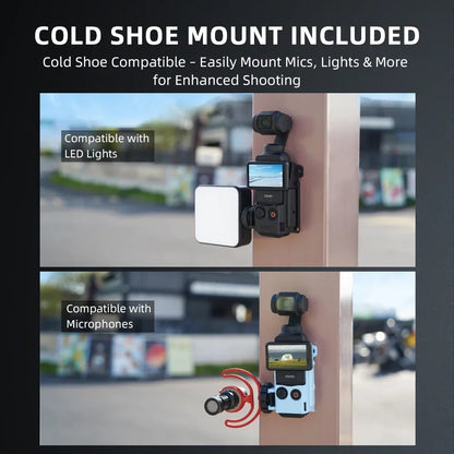 BRDRC Magnetic Clip Mount for DJI Osmo Pocket 3 Quick Release Back