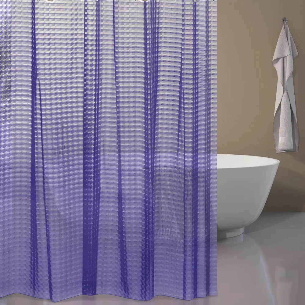 Bathroom Shower Curtain Waterproof Bathtub Bathing Curtains Easy Clean