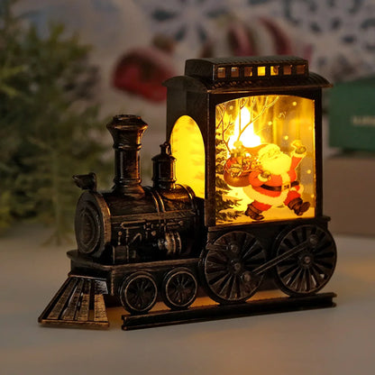 LED Night Light Vintage Train Christmas Battery Powered Indoor Outdoor