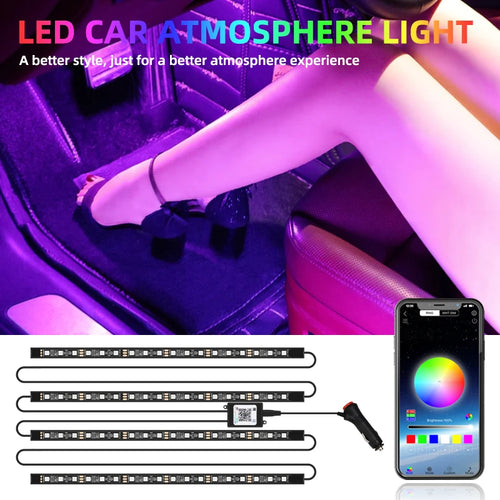 4in1 18LED Symphony Led Interior lights Atmosphere Footwell lamp App