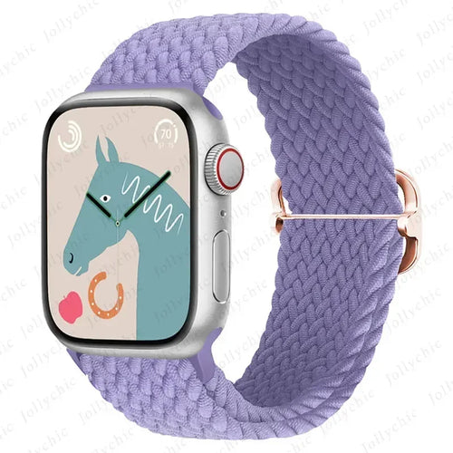 Strap for Apple Watch band 46mm 45mm 49mm 42mm 40mm 41mm 44mm Elastic