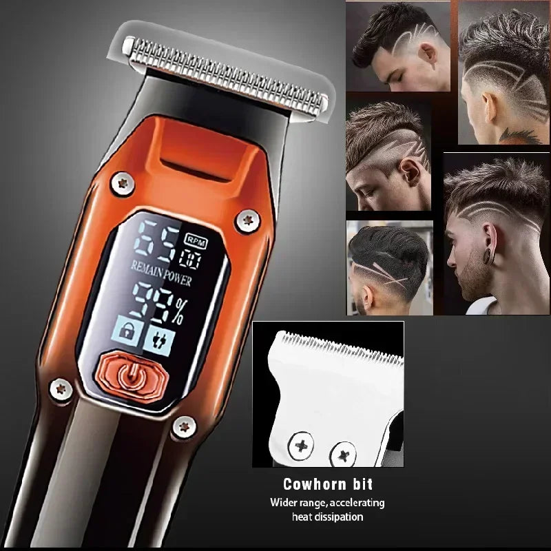 Kemei KM-658 Hair Clipper Cord or Cordless Use Hair Trimmer Barber