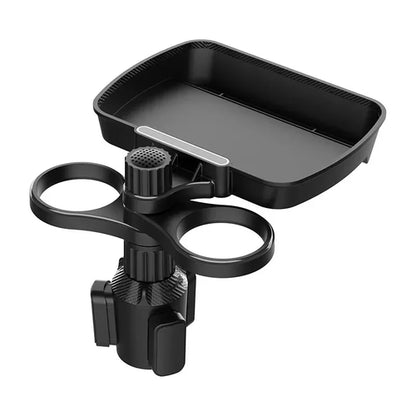 Multifunctional Adjustable 360 Rotation Dual Cup Holder Expander Snack
