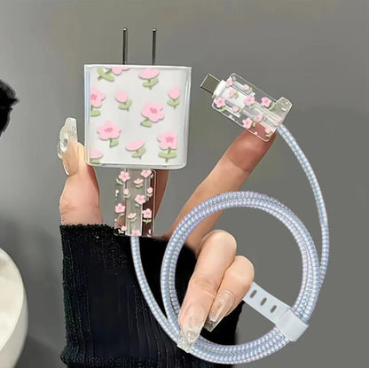 Clear Black Bow Charge Protective Case For iPhone 18W-20W US