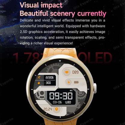 New Bluetooth Call Smartwatch Men GPS Tracker Blood Pressure Sleep