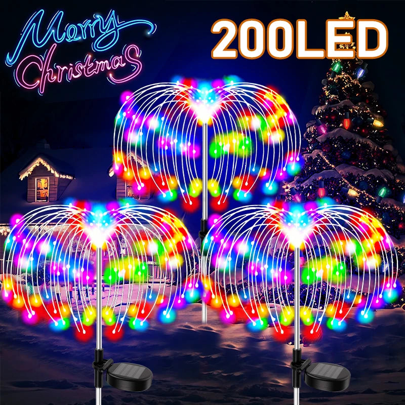 Solar Lights Waterproof Outdoor LED Solar Pathway Christmas