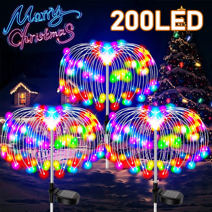 Solar Lights Waterproof Outdoor LED Solar Pathway Christmas